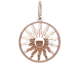 Підвіска - кулон срібна Сонце, фото 2