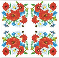 Серв ТМ"La Fleur"33*33, 2 шари, 16шт."Польова радість"1/16