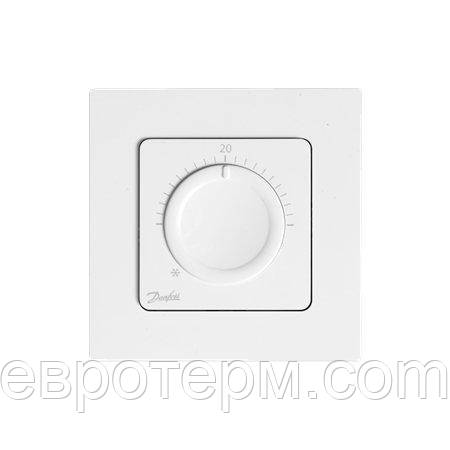 Термостат кімнатний Danfoss Icon Display механічний 230 V, 80х80 мм, In-Wall, білий