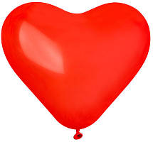 Надувні кульки дитячі шарік Серце 100 шт