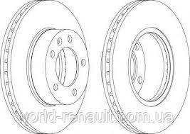 Передній гальмівний диск на Рено Майстер II/Metelli 23-0532C