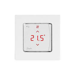 Термостат кімнатний Danfoss Icon Display електронний сенсорний програмований 230 V, 80х80 мм, In-Wall, білий