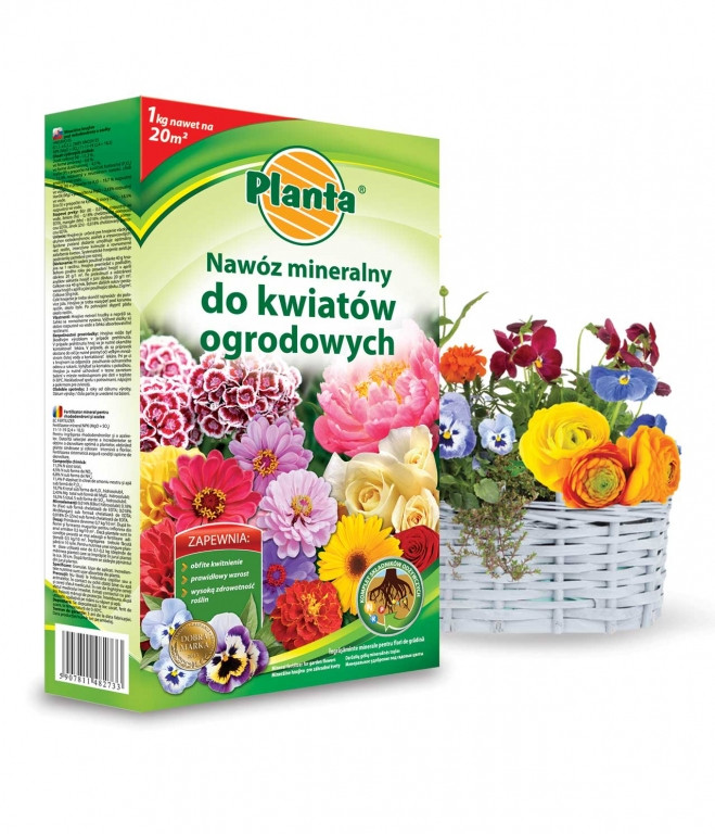 Удобрение Planta для Цветов в гранулах 1кг