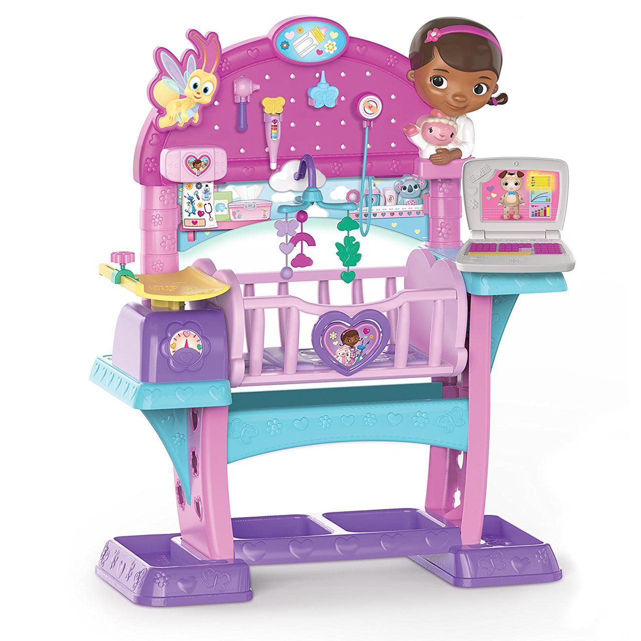 Doc McStuffins Baby All-In-One Nursery Set Review Just Play Toy ігровий набір догляд за ляльками доктор плюшева