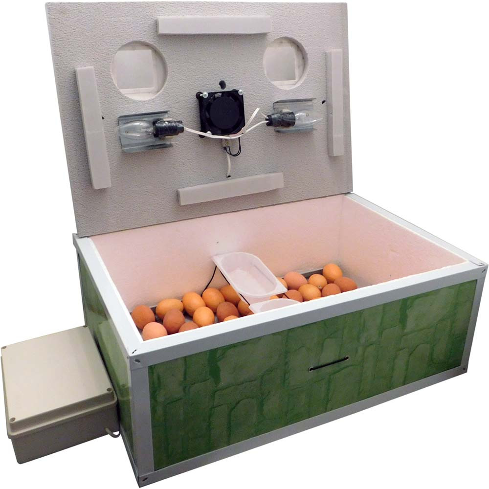 Інкубатор автоматичний «Курочка Ряба» ІБ-100 з вентилятором, фото 1