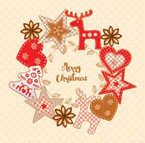 Серветка ТМ "La Fleur" 33х33, 2 шари, 16шт, "Фетровий декор"