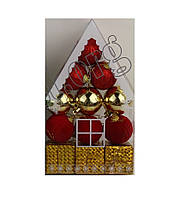 Іграшки № DC20-1010 Новорічний набір  12 елементів (В) пласт/уп. 10465