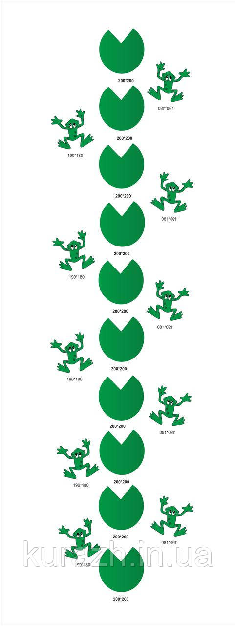 Набір декоративних наклейок на підлогу, фото 1