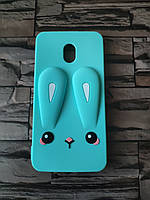 Чохол гумовий 3D Заєць для Meizu M6 М'ятний