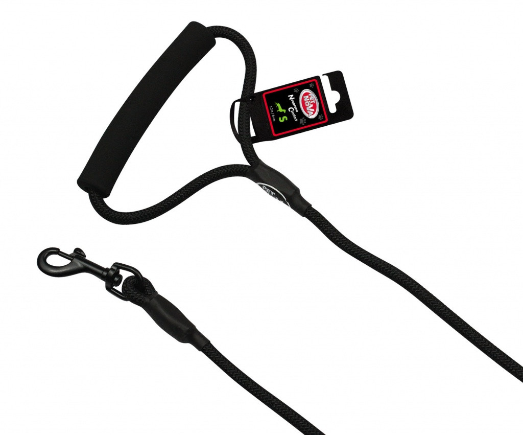 Шнур-повідець Pet Nova Rope S 0,8 x 120 см Чорний, фото 1