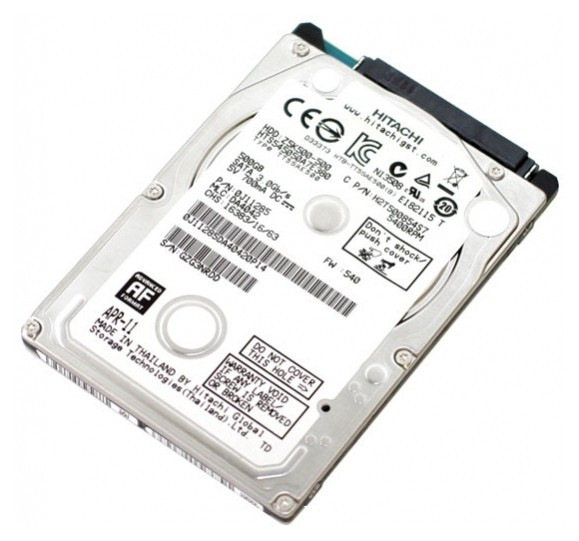 2.5" HDD для ноутбука 500/5400 (8Mb) SATA2 Hitachi (HTS545050A7E380)