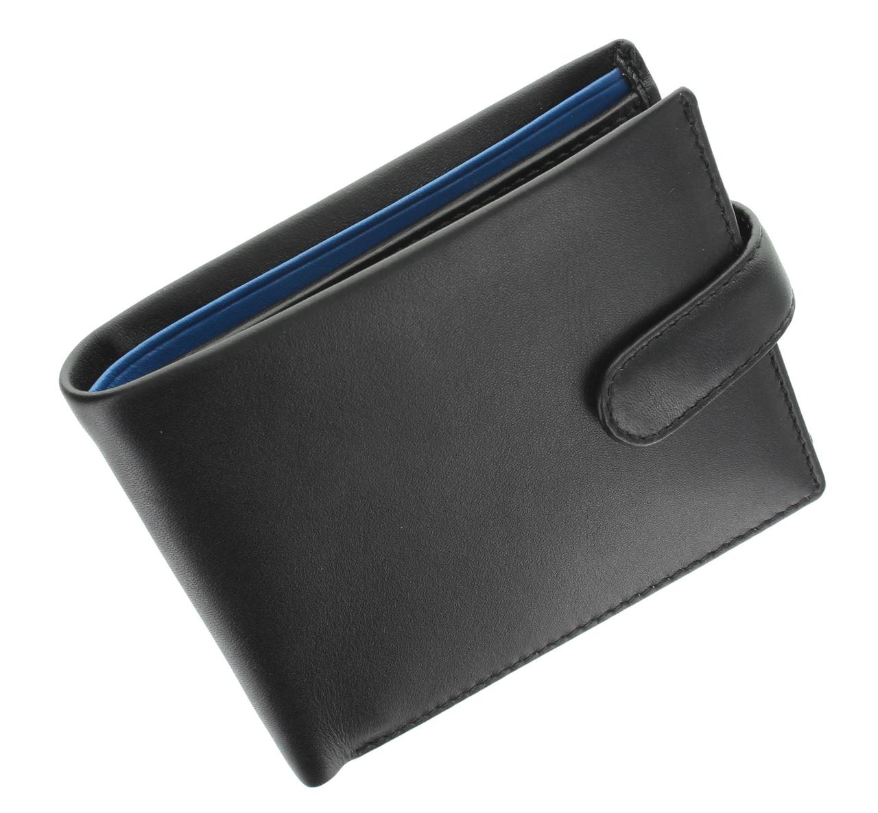 Чорно-синє портмоне Visconti PM100 black/cobalt (Великобританія)