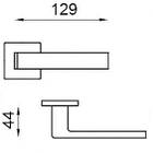 Ручка дверна DND by Martinelli QUATTRO 02-Z - хром, фото 2