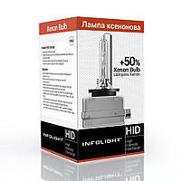 Лампа ксенонова Infolight D3S, +50%, 6000K, 35W
