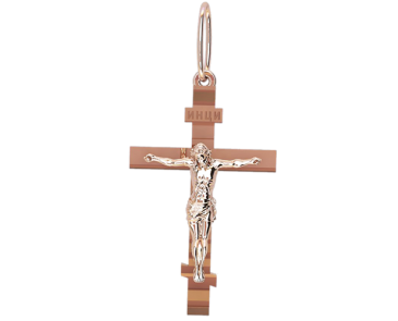 Крест серебряный православный с распятием - фото 2 - id-p831608719