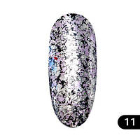 Втирання поталь рожева для нігтів Diamond Foil Global Fashion №11