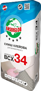 Клей для керамограніту BCX-34 ANSERGLOB 25 кг.