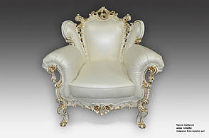 Шкіряне крісло в стилі бароко "Ізабелла", фото 2