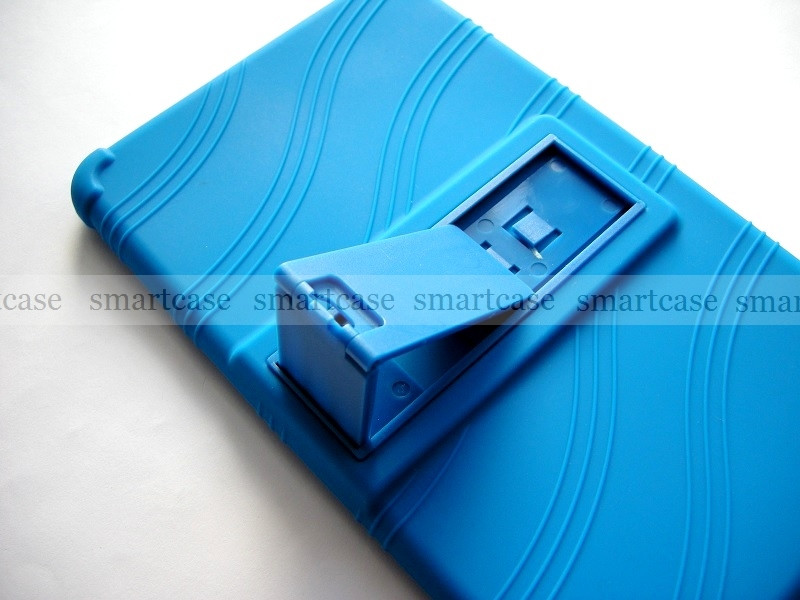 Синий мягкий чехол бампер с подставкой для Xiaomi Mi pad 4, mipad 4 8 дюймов stand TPU case противоударный - фото 6 - id-p831766115