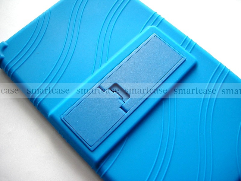 Синий мягкий чехол бампер с подставкой для Xiaomi Mi pad 4, mipad 4 8 дюймов stand TPU case противоударный - фото 7 - id-p831766115