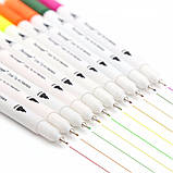 Набір двосторонніх маркерів Brush Markers Pens "WORISON" 24 кольори, фото 4