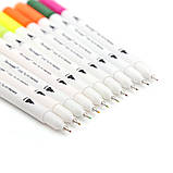 Набір двосторонніх маркерів Brush Markers Pens "WORISON" 24 кольори, фото 7