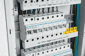 Диференційний автомат Hager 1+N, 10A, 30mA, 6kA, захисний УЗО для DIN-рейки, фото 3