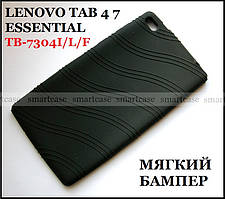Чорний м'який чохол бампер Lenovo Tab 4 7 Essential TB-7304L 7304I 7304F повнорозмірний
