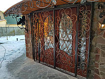 Кованые решетчатые двери 1