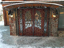 Кованые решетчатые двери 2