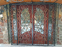 Кованые решетчатые двери 6