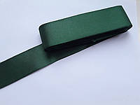 Тесьма лента репсовая широкая Стрічка репсова 4 см 40 мм, № 77,темно-зелена. Туреччина, 1 метр