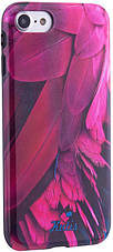 Чохол-накладка Kutis Print для iPhone 7/8 (4.7") I want personality Пір'я Blue, фото 4