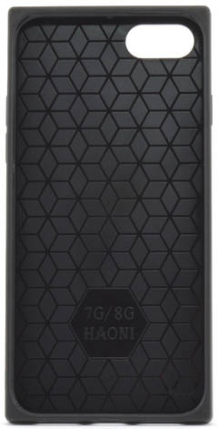 Чохол-накладка YCT для iPhone 7/8 (4.7") TPU+Glass прямокутний Серця Рожеві, фото 3