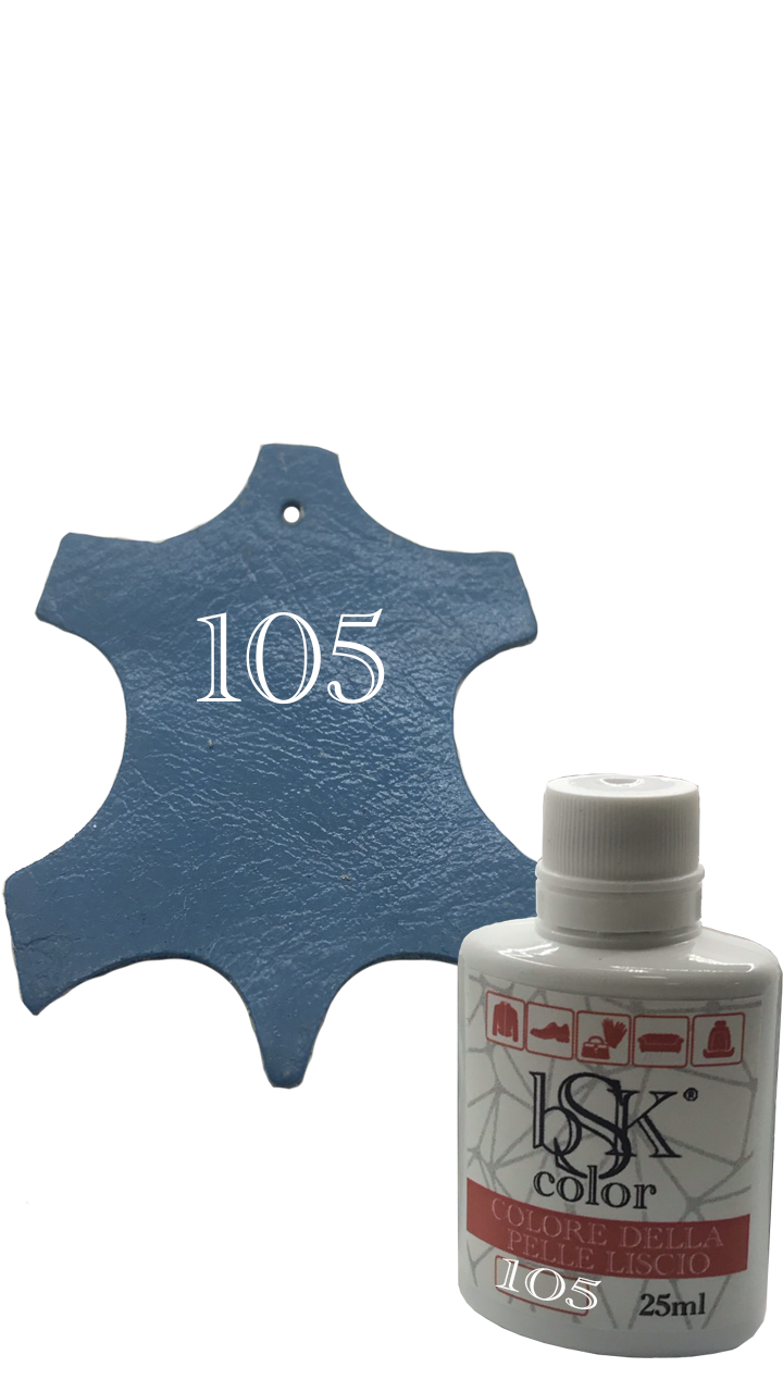 Фарба для гладкої шкіри лазурно-синій 25ml No105, фото 1