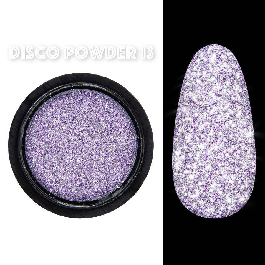 

Светоотражающая втирка (пигмент) Disco powder Designer Professional (Дизайнер Профессионал)для дизайна ногтей Фиолетовый №13