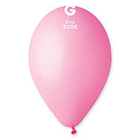 Куля повітряна рожева - без малюнка, пастель, 12" (30см)