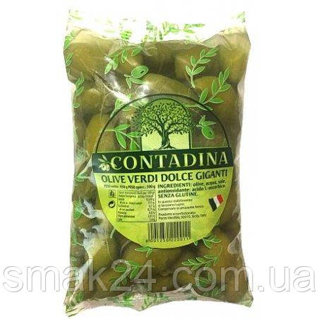 Оливки зелені Bella Contadina Olive Verdi Dolce Giganti 850г/500г Італія