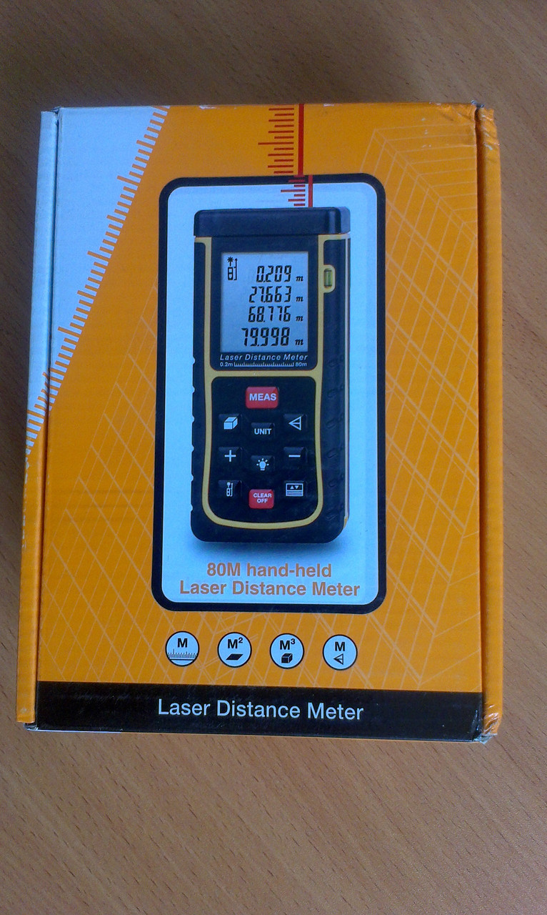 Профессиональный Лазерный Дальномер HAMMER DSL 80 (SR80WE) (0.02 м до 80.0м) С из-м V,S и по Пифагору. - фото 5 - id-p831923955