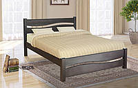 Кровать Волна 160-200 см (орех темный)