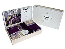 Комплект постільної білизни Clasy Satin Євро сатин арт.Mirace_V1, фото 3