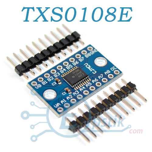 Модуль TXS0108E 8-канальный двунаправленный преобразователь уровней 3.3/5В - фото 1 - id-p832051114