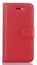 Шкіряний чохол-книжка для Meizu M5C червоний