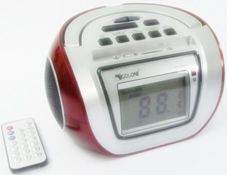 Бумбокс колонка караоке часы MP3 Golon RX 656Q Red - фото 1 - id-p70770892
