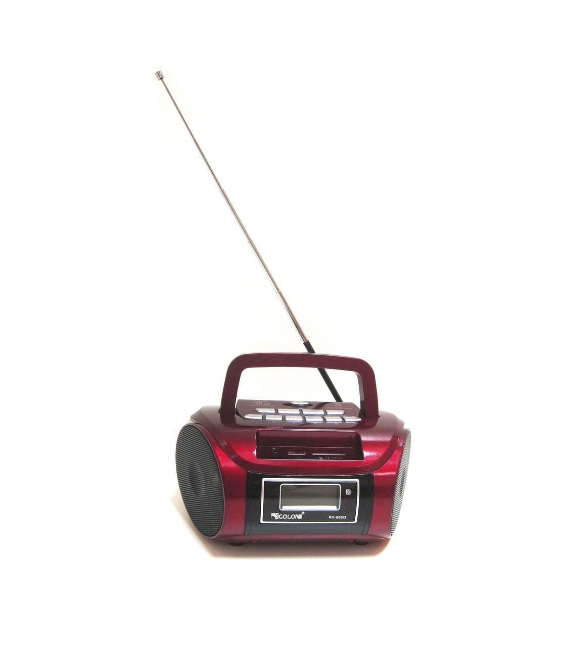 Бумбокс радиоприемник MP3 Golon RX 662Q Red - фото 3 - id-p70770893