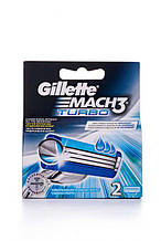 Змінні картриджі для гоління Gillette Mach3 Turbo 2 шт