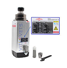 Шпиндель GDZ120X103-6, 6 kw, 12.6А, ER32 з повітряним охолодженням, 4 керамічні підшипники, фото 5