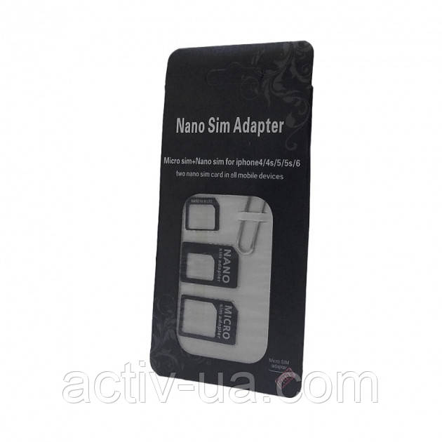 Набір адаптерів (комплект перехідників) NS18A для Nano/Micro SIM-карти