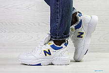 Зимові жіночі кросівки New Balance 608,білі з синім, фото 2