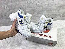 Зимові жіночі кросівки New Balance 608,білі з синім, фото 3